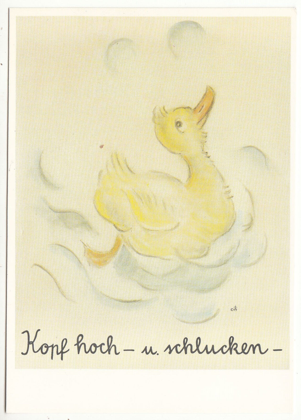 CARTE POSTALE ILLUSTRATEUR HUMMEL N 621156 HOLD YOUR HEAD HIGH AND SWALLOW HAR 401500544744