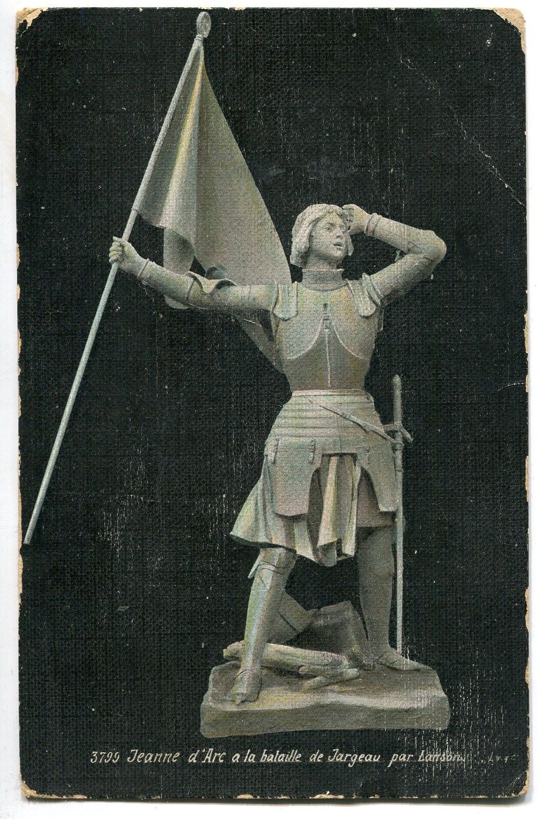 CARTE POSTALE JEANNE D ARC A LA BATAILLE DE JARGEAU PAR LANSON 121389244104