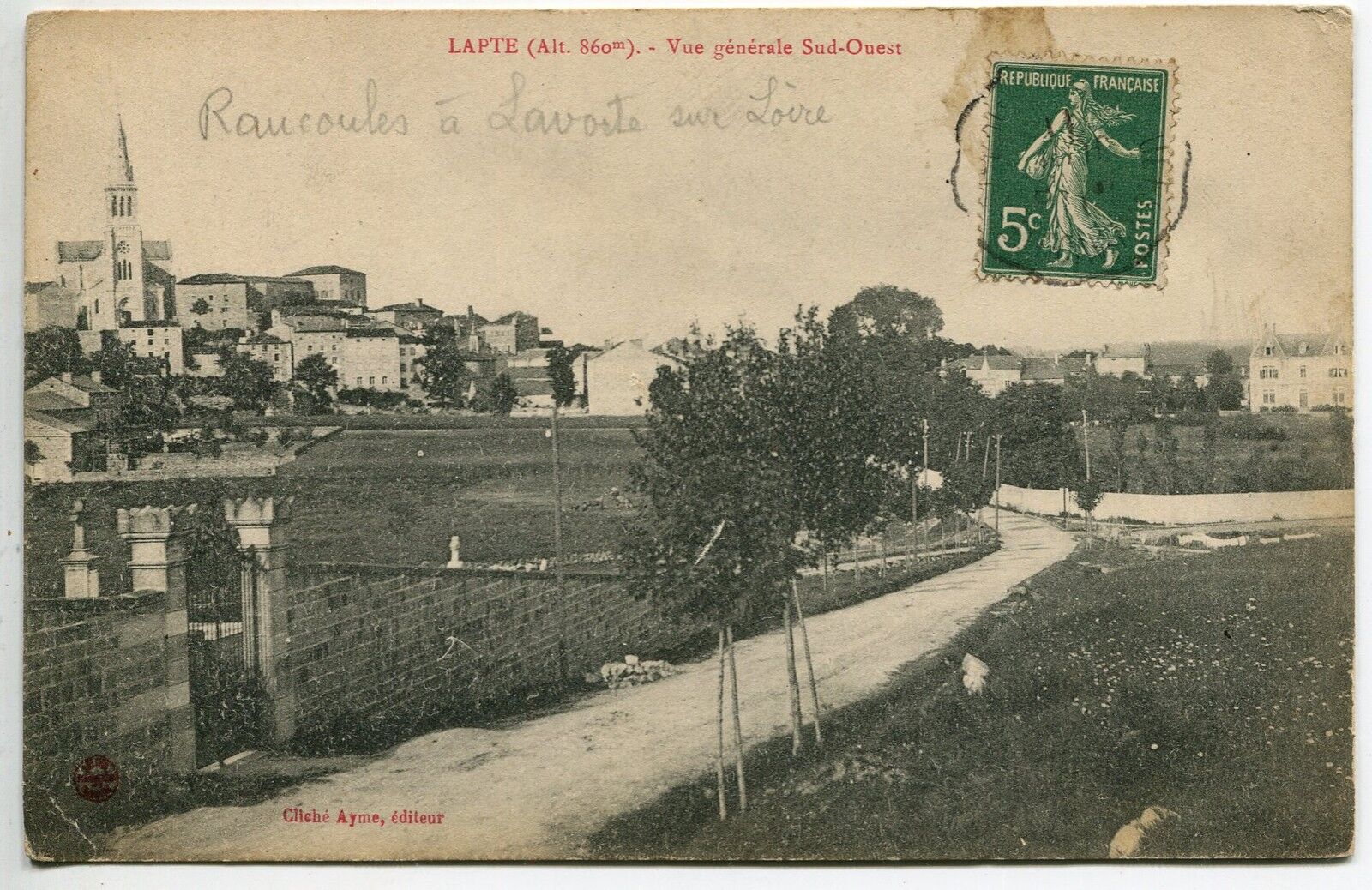 CARTE POSTALE LAPTE VUE GENERALE SUD OUEST 121505286504