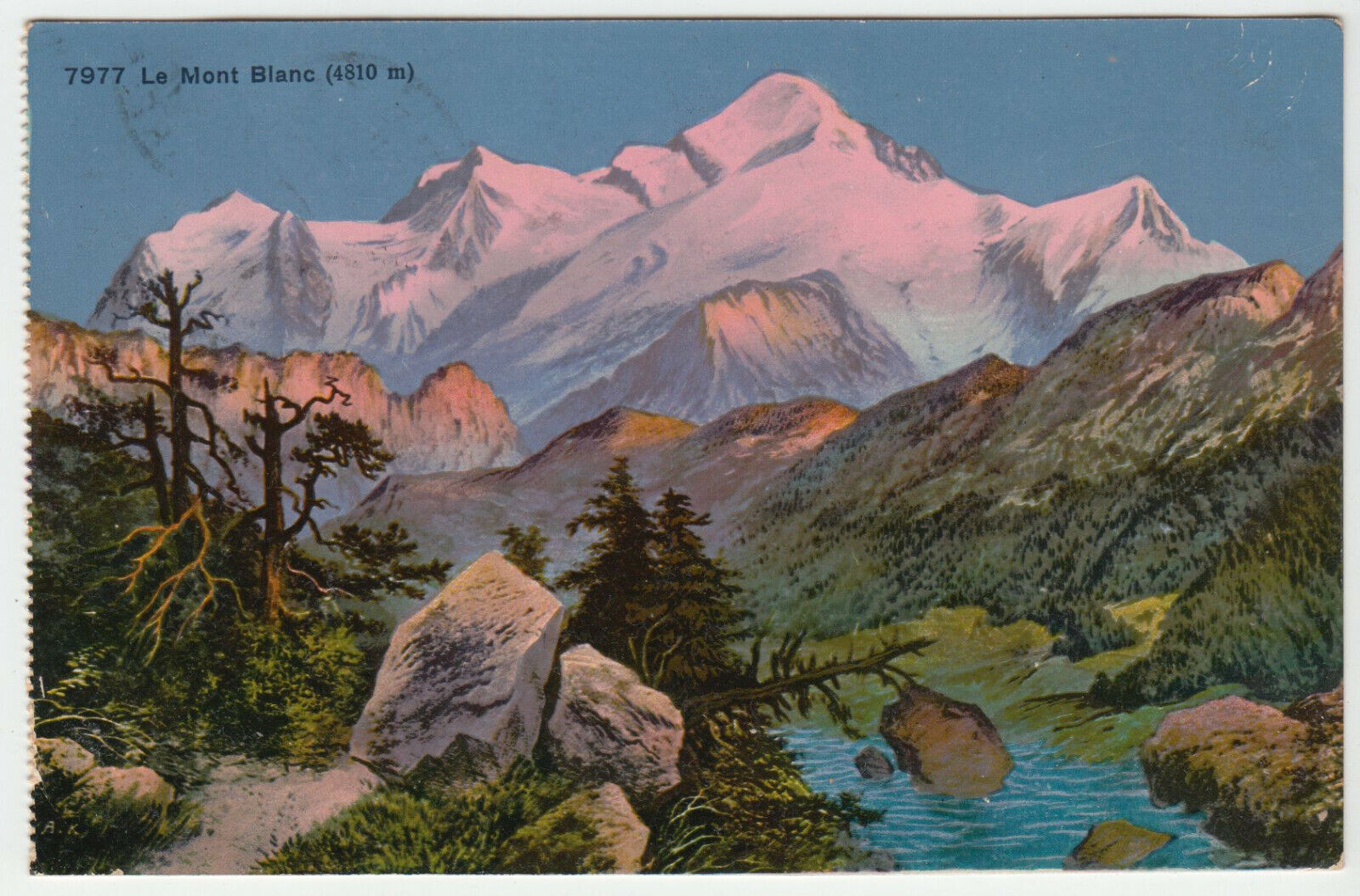 CARTE POSTALE LE MONT BLANC 124178290504