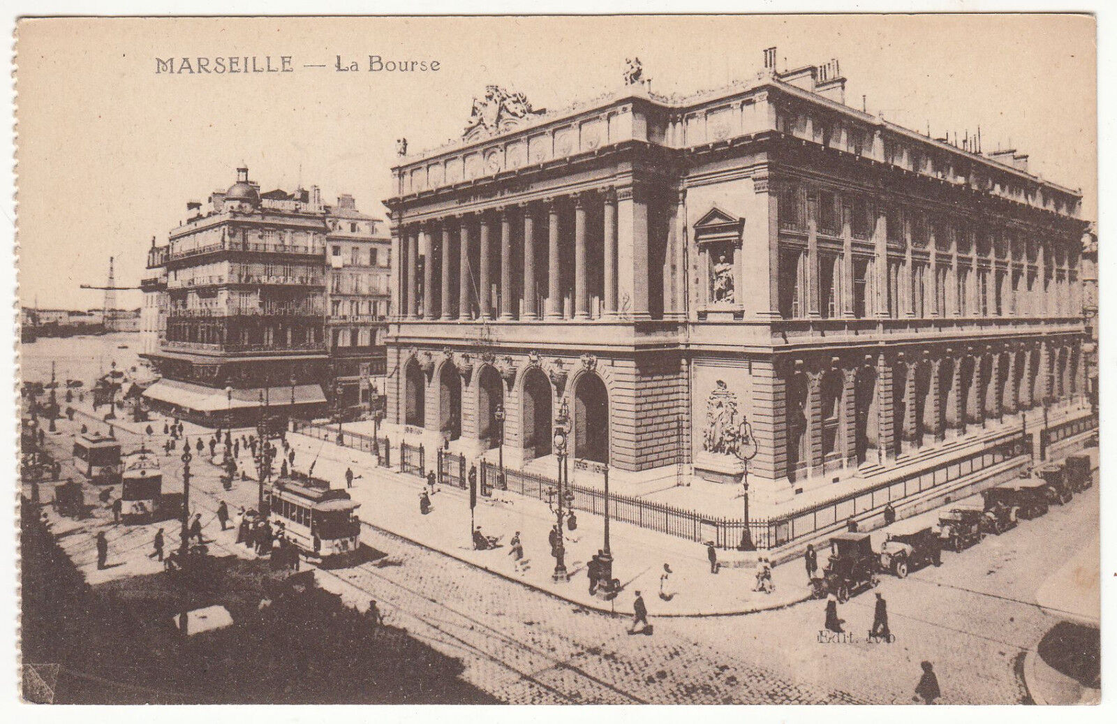 CARTE POSTALE MARSEILLE LA BOURSE 401280428374