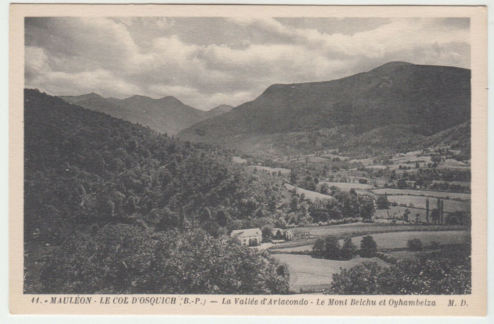 CARTE POSTALE MAULEON LE COL D OSQUICH LA VALLEE D ARTACONDO 124089959634