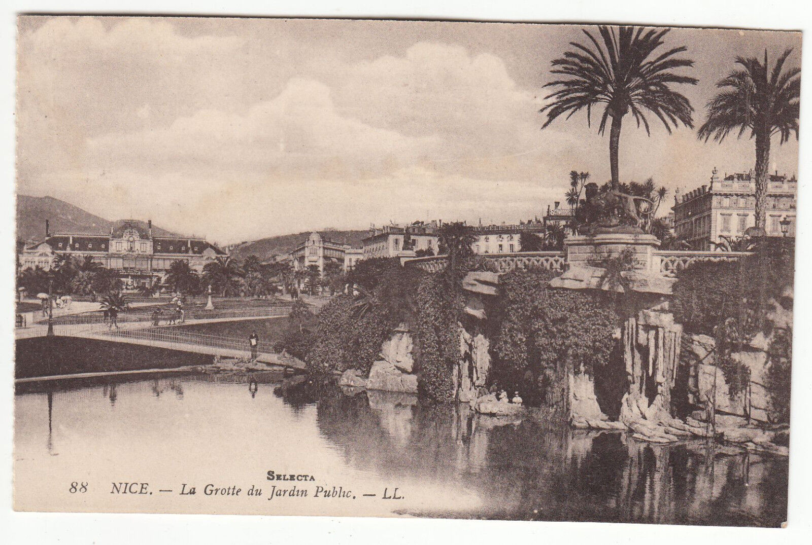 CARTE POSTALE NICE LA GROTTE DU JARDIN PUBLIC 401218901644