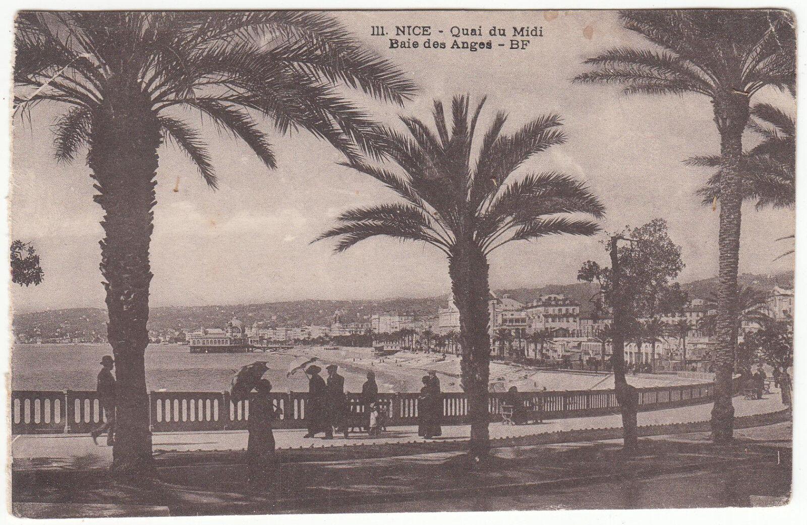 CARTE POSTALE NICE QUAI DU MIDI BAIE DES ANGES 401218897924