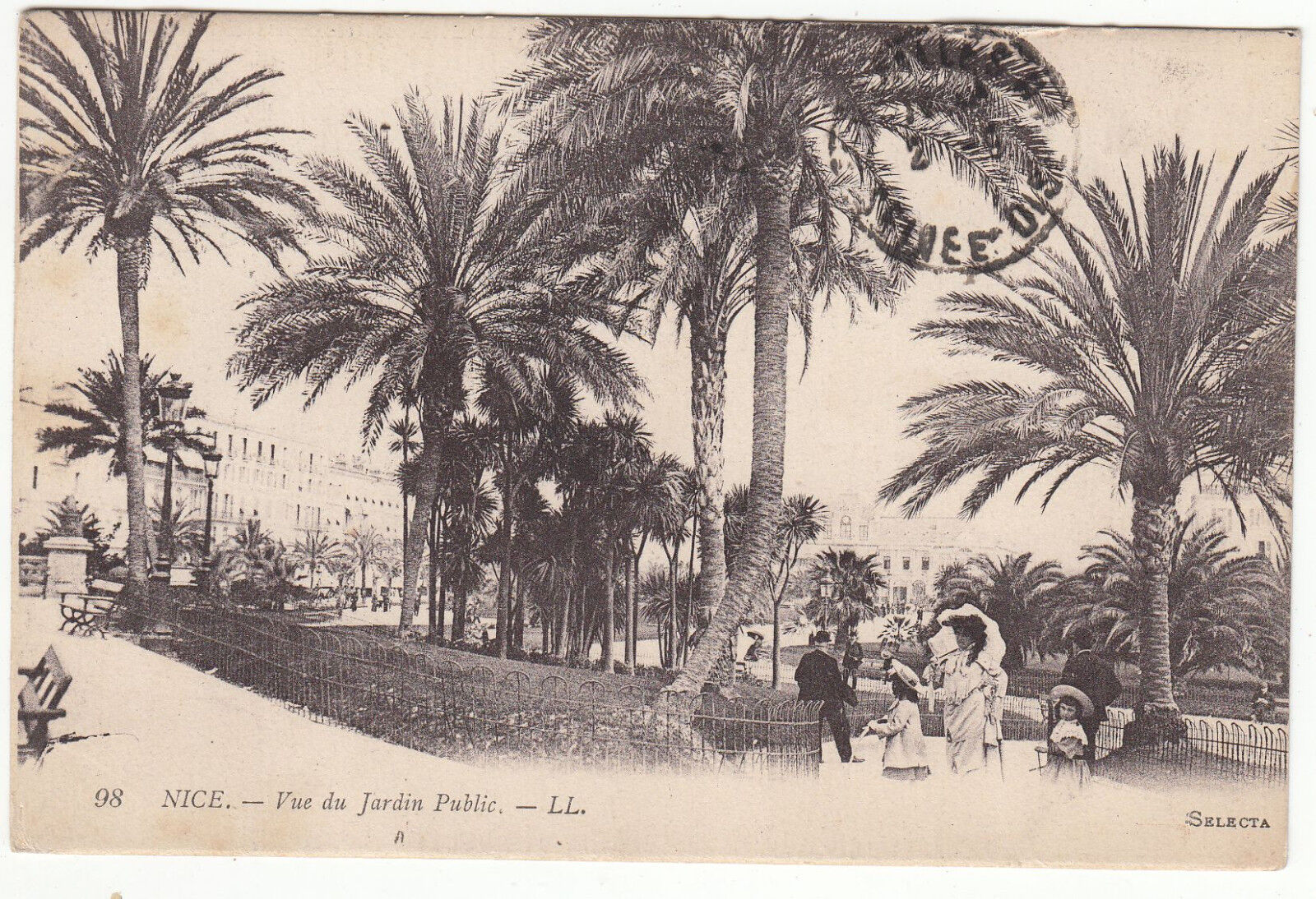 CARTE POSTALE NICE VUE DU JARDIN PUBLIC 122209505344