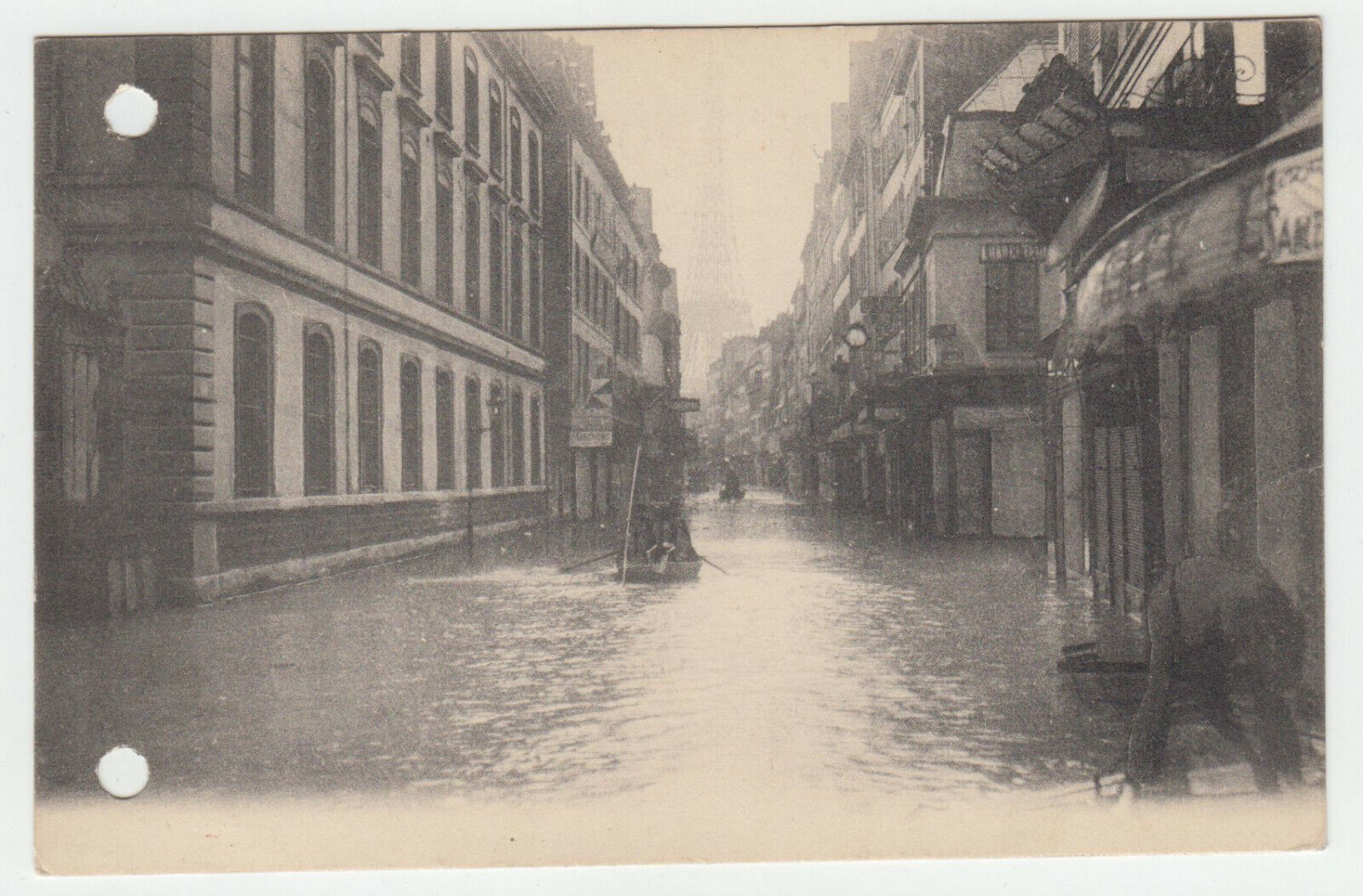 CARTE POSTALE PARIS INNONDATIONS 1910 RUE TOUR EFFEIL 124739322984