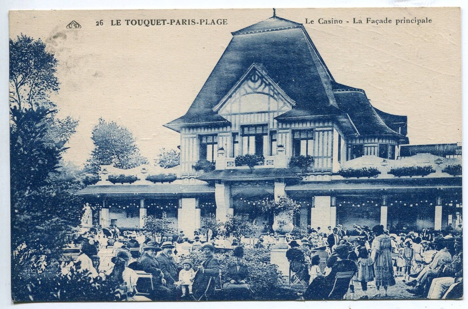 CARTE POSTALE PARIS LE TOUQUET PLAGE LE CASINO LA FACADE PRINCIPALE 121549105594