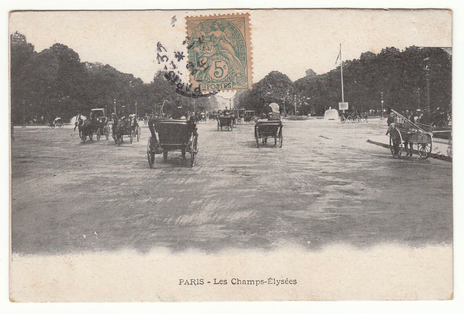 CARTE POSTALE PARIS LES CHAMPS ELYSEES 401886410974