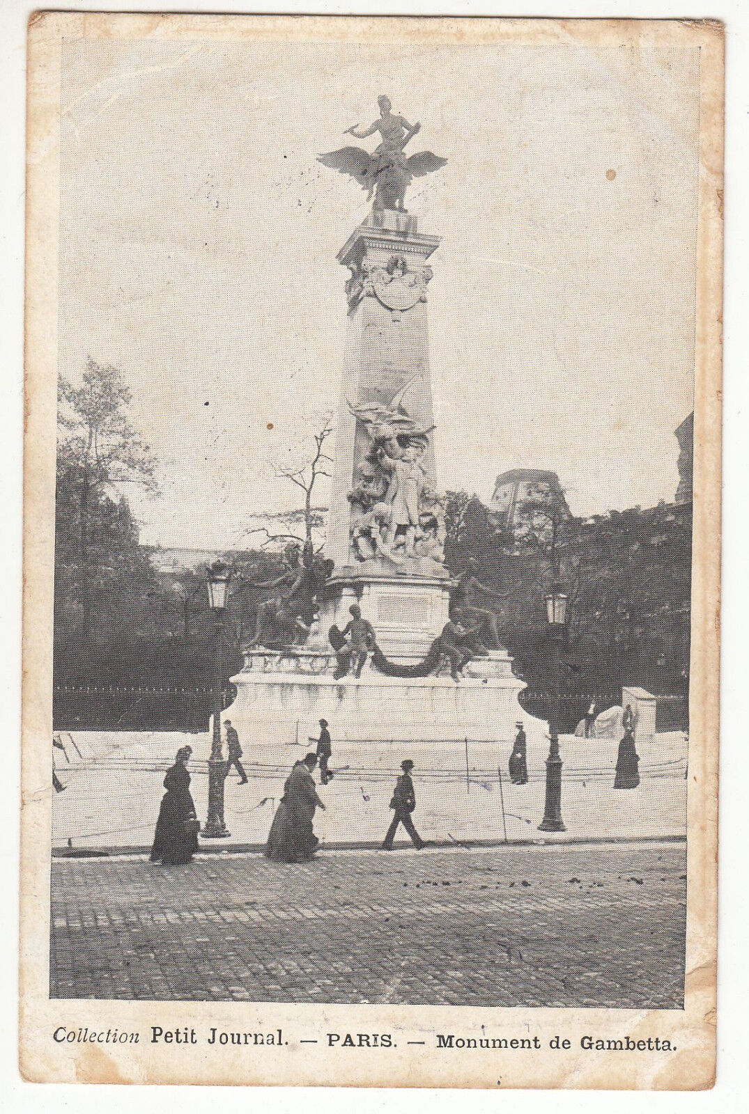CARTE POSTALE PARIS PETIT JOURNAL MONUMENT DE GAMBETTA 122198638794