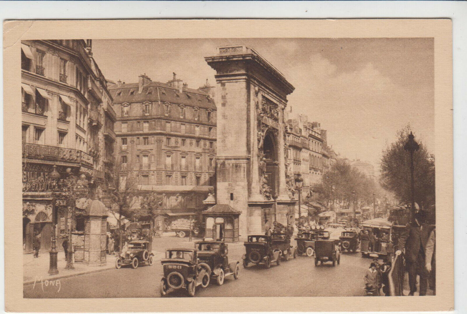 CARTE POSTALE PARIS PORTE SAINT DENIS BOULEVARD BONNE NOUVELLE 123937272494