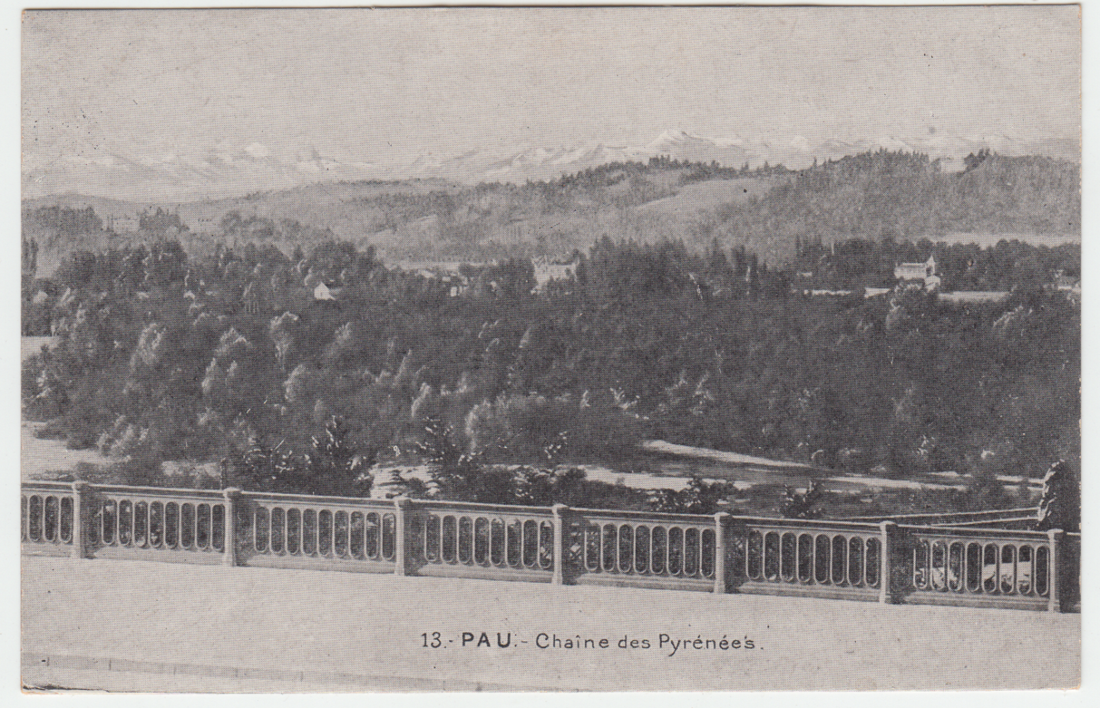 CARTE POSTALE PAU CHAINE DES PYRENEES 124658459074