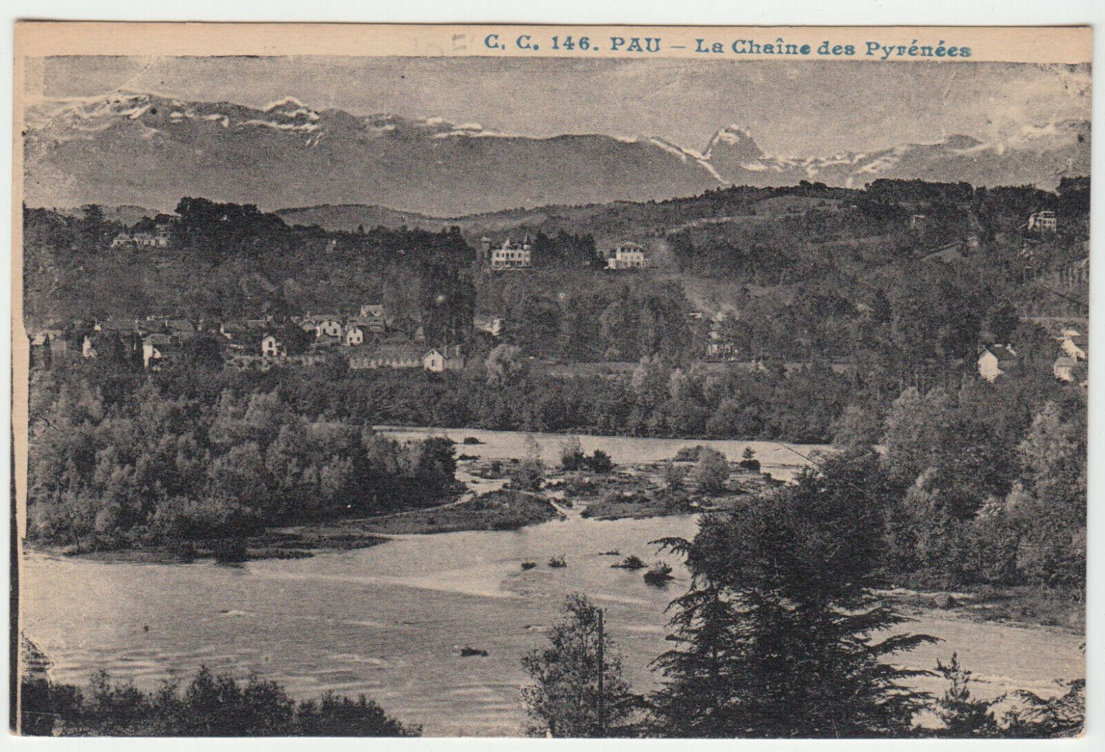 CARTE POSTALE PAU LA CHAINE DES PYRENEES 124091235784