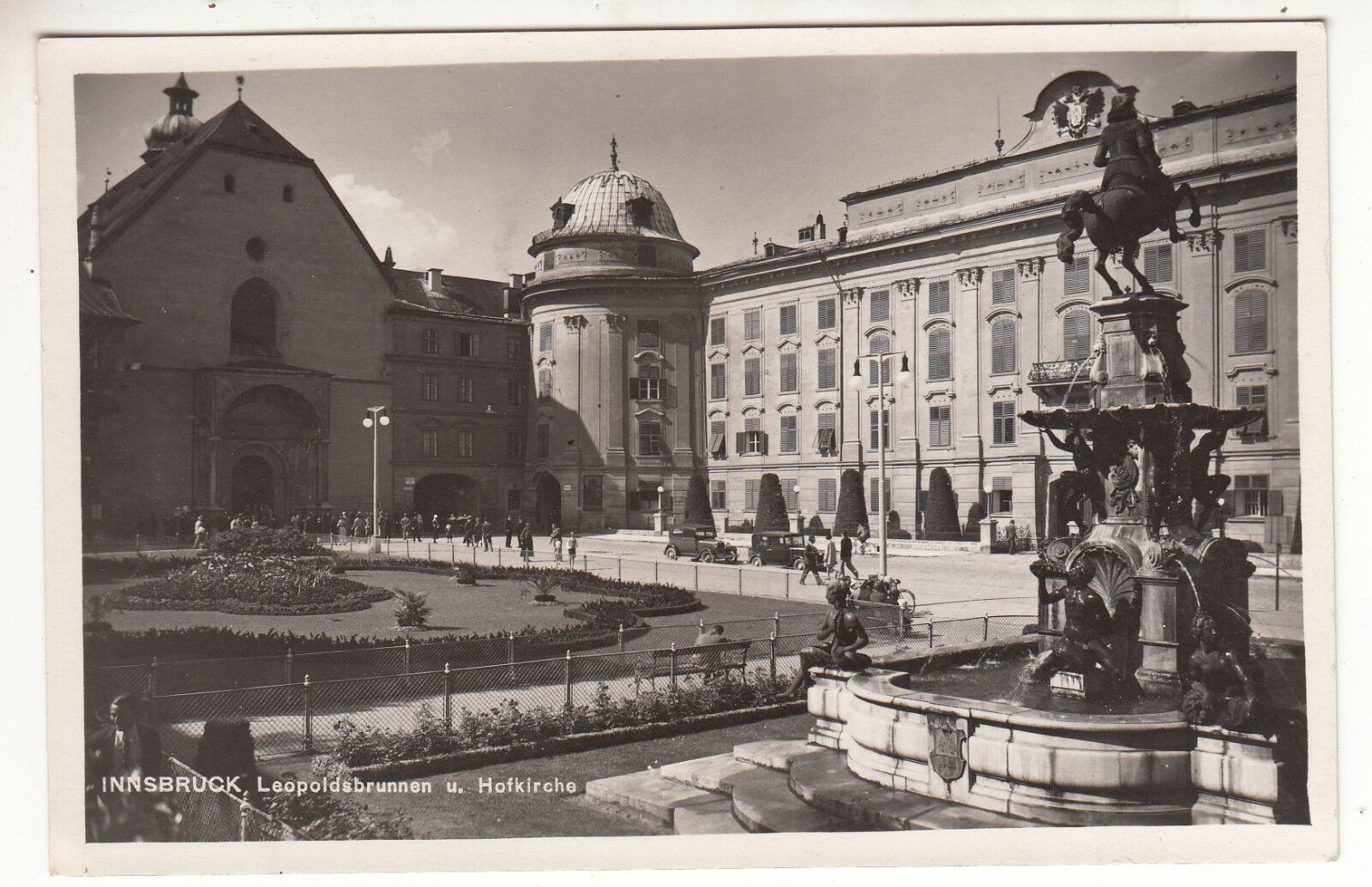 CARTE POSTALE POFTKARTE ALLEMAGNE INNSBRUCK LEOPOLDSBRUNNEN U HOFKIRCHE 401631096204