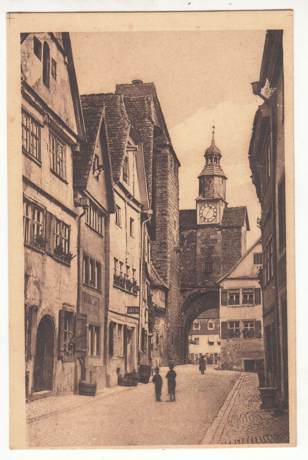 CARTE POSTALE POFTKARTE ALLEMAGNE ROTHENBURG O T MARKUSTURM MIT HAFENGASSE 401622970444