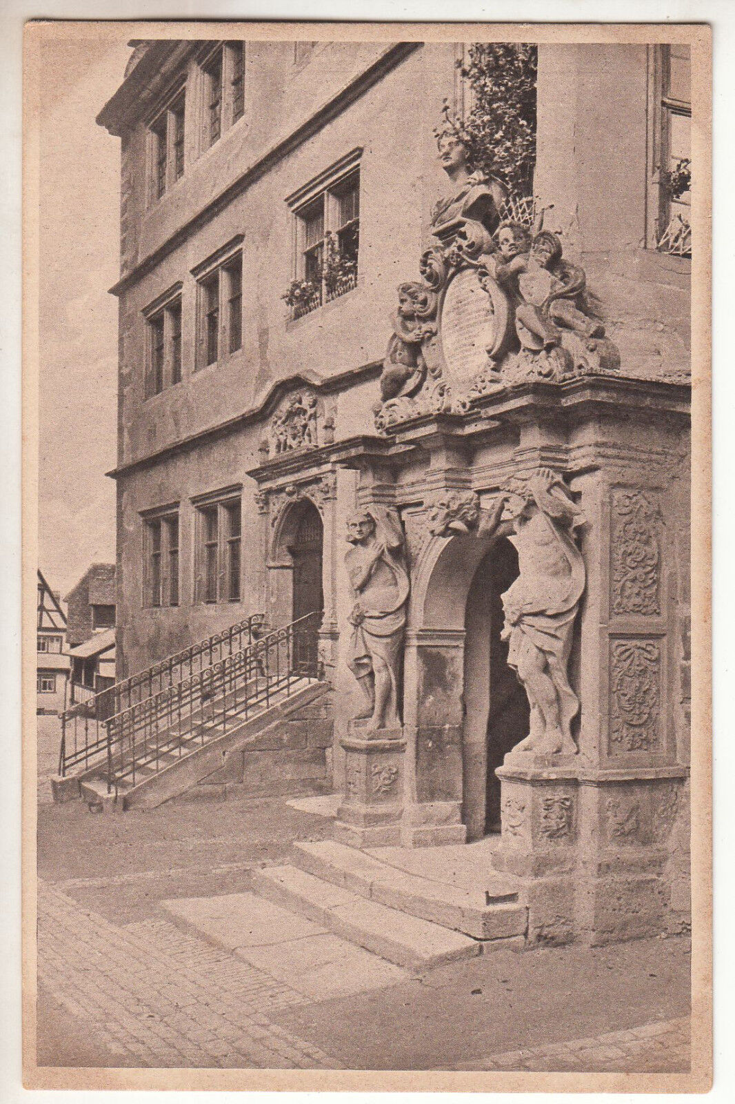 CARTE POSTALE POFTKARTE ALLEMAGNE ROTHENBURG O T PORTAL DES PROGYMNASIUMS 123450214844