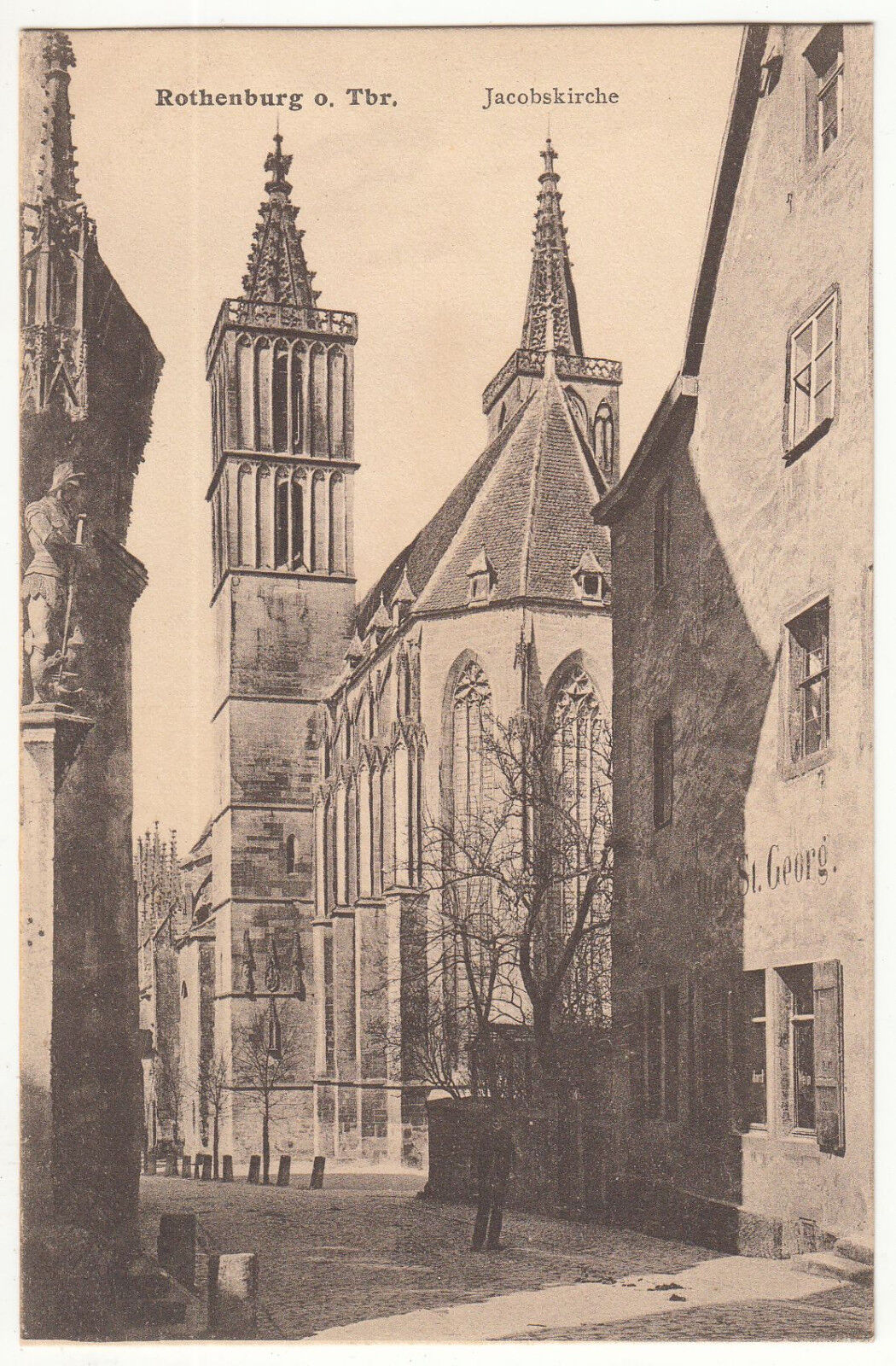 CARTE POSTALE POFTKARTE ALLEMAGNE ROTHENBURG O TBR JACOBSKIRCHE ST GEORG 401622970434