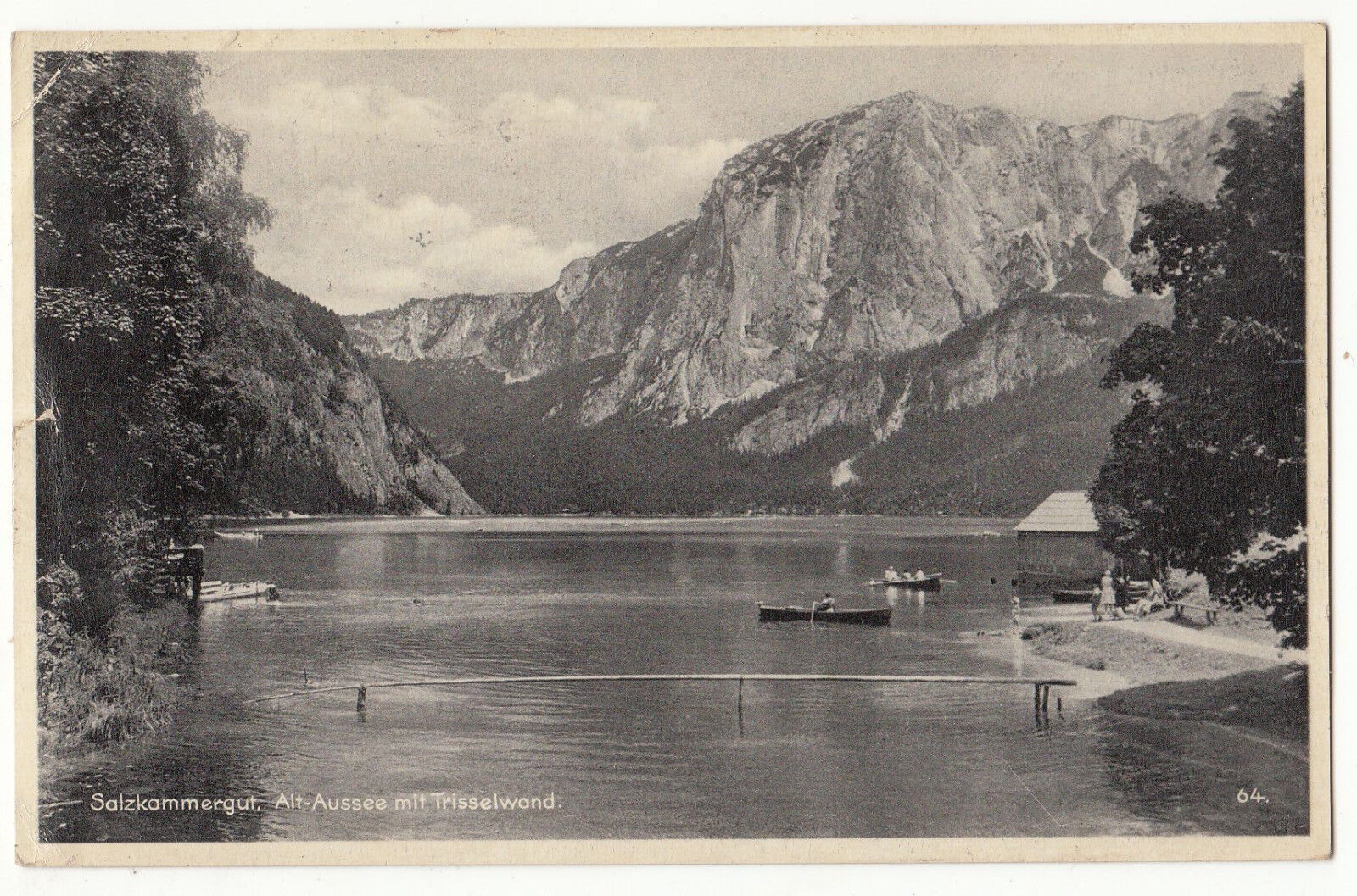 CARTE POSTALE POFTKARTE ALLEMAGNE SALZKAMMERGUT ALT AUSSEE MIT TRISSELWAND 401632605144