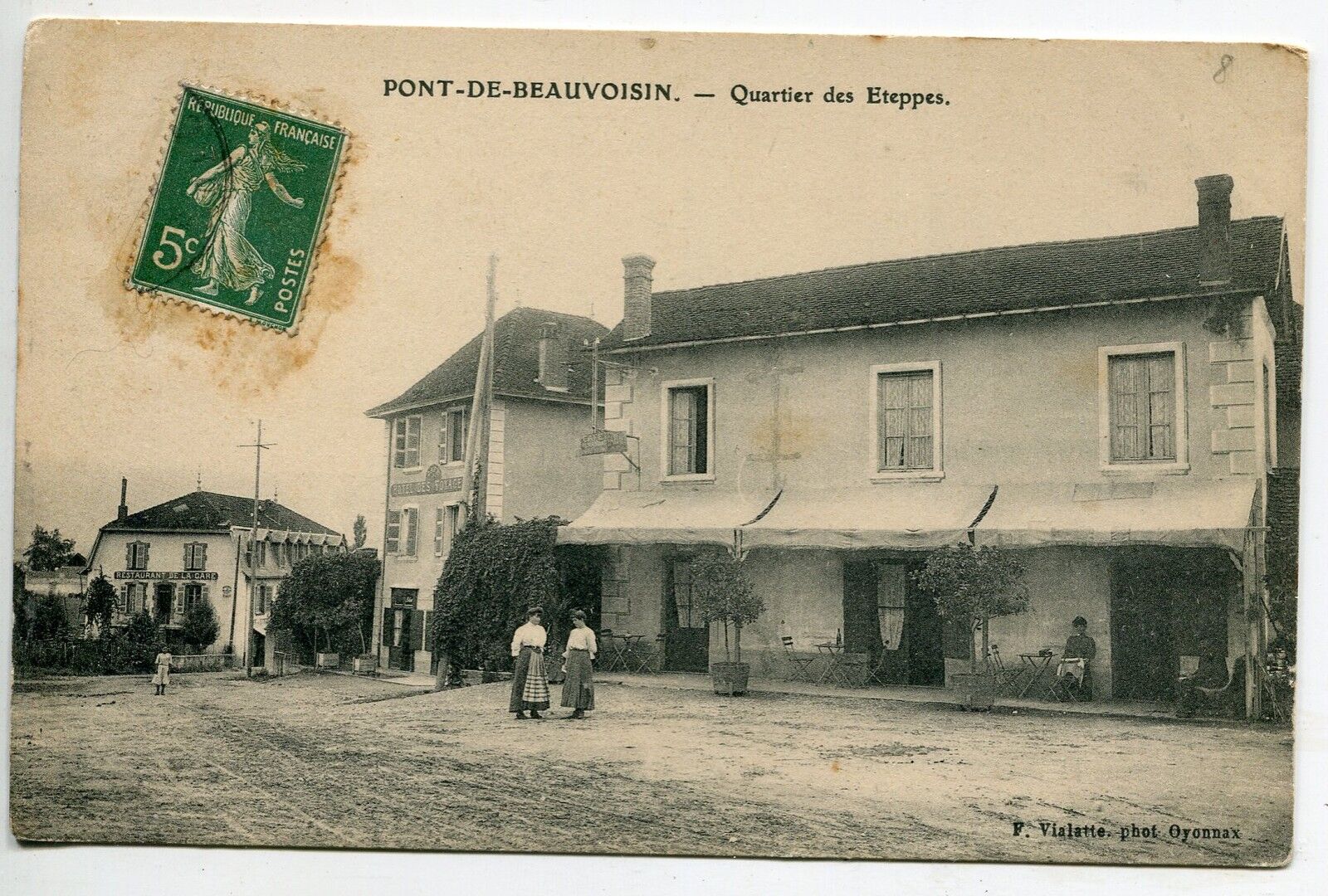 CARTE POSTALE PONT DE BEAUVOISIN QUARTIER DES ETEPPES 121481205534