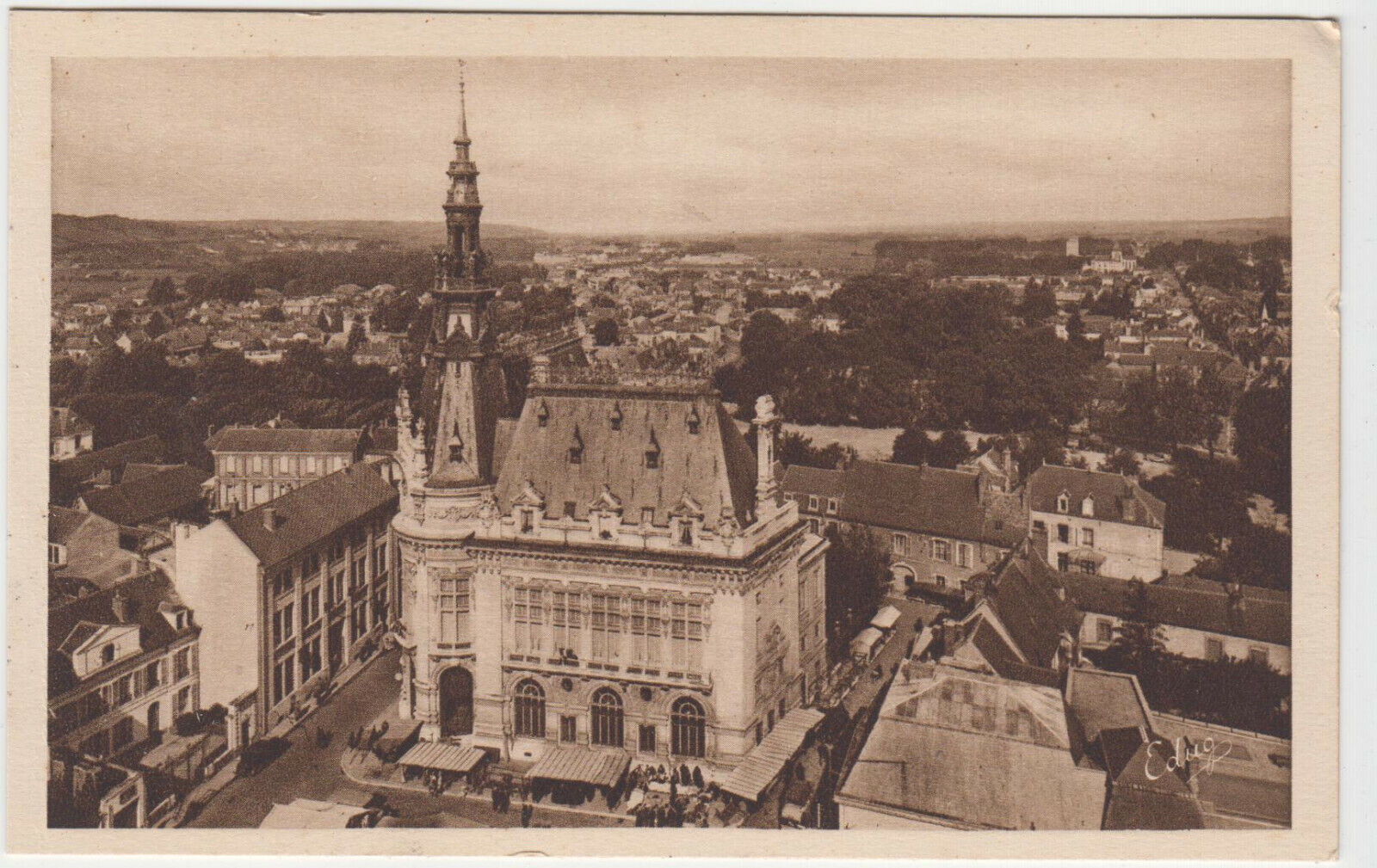 CARTE POSTALE SENS PANORAMA DE LA PARTIE NORD DE LA VILLE 401922382474