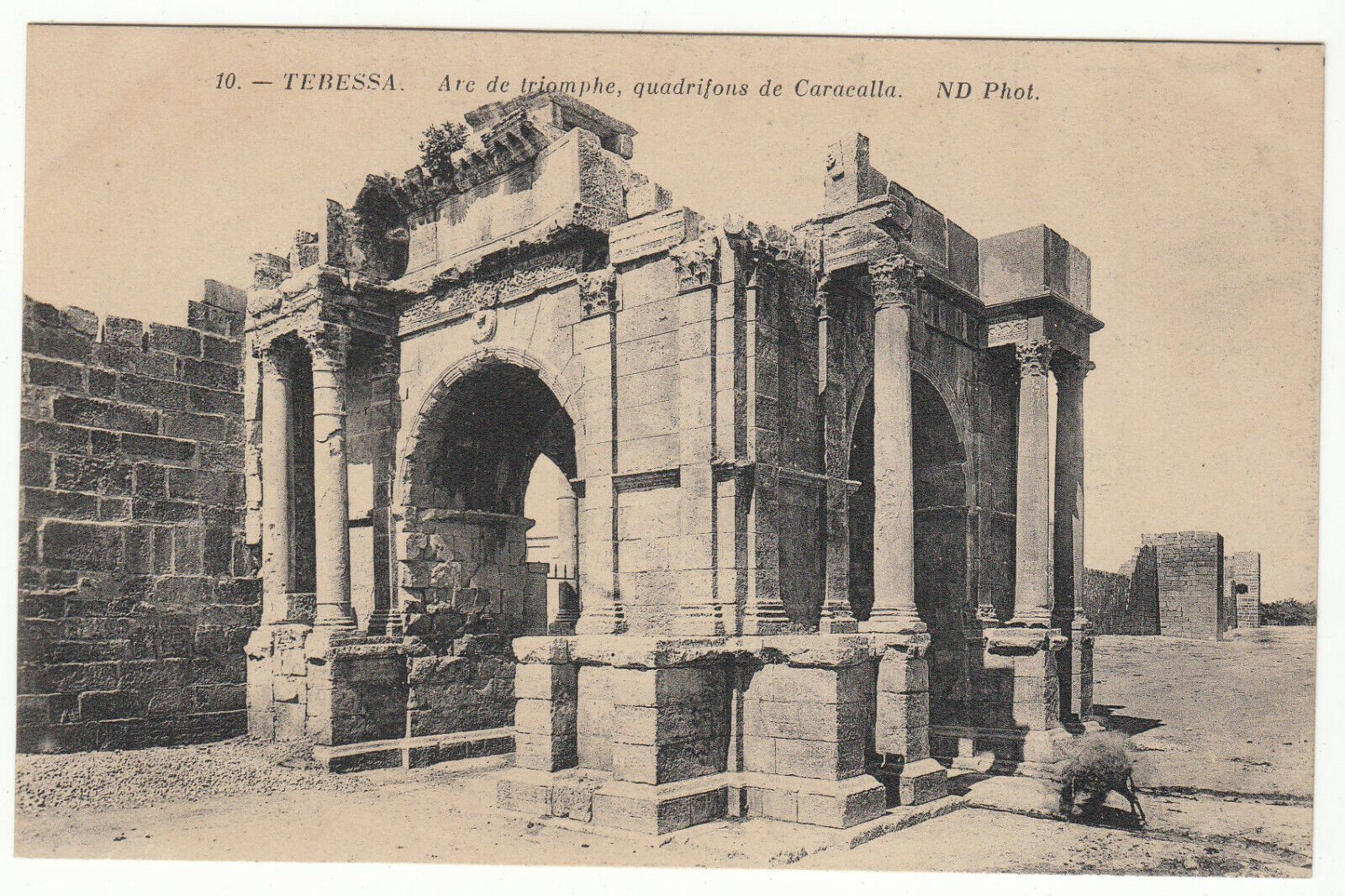 CARTE POSTALE TEBESSA ARC DE TRIOMPHE QUADRIFONS DE CARACALLA 123961080474