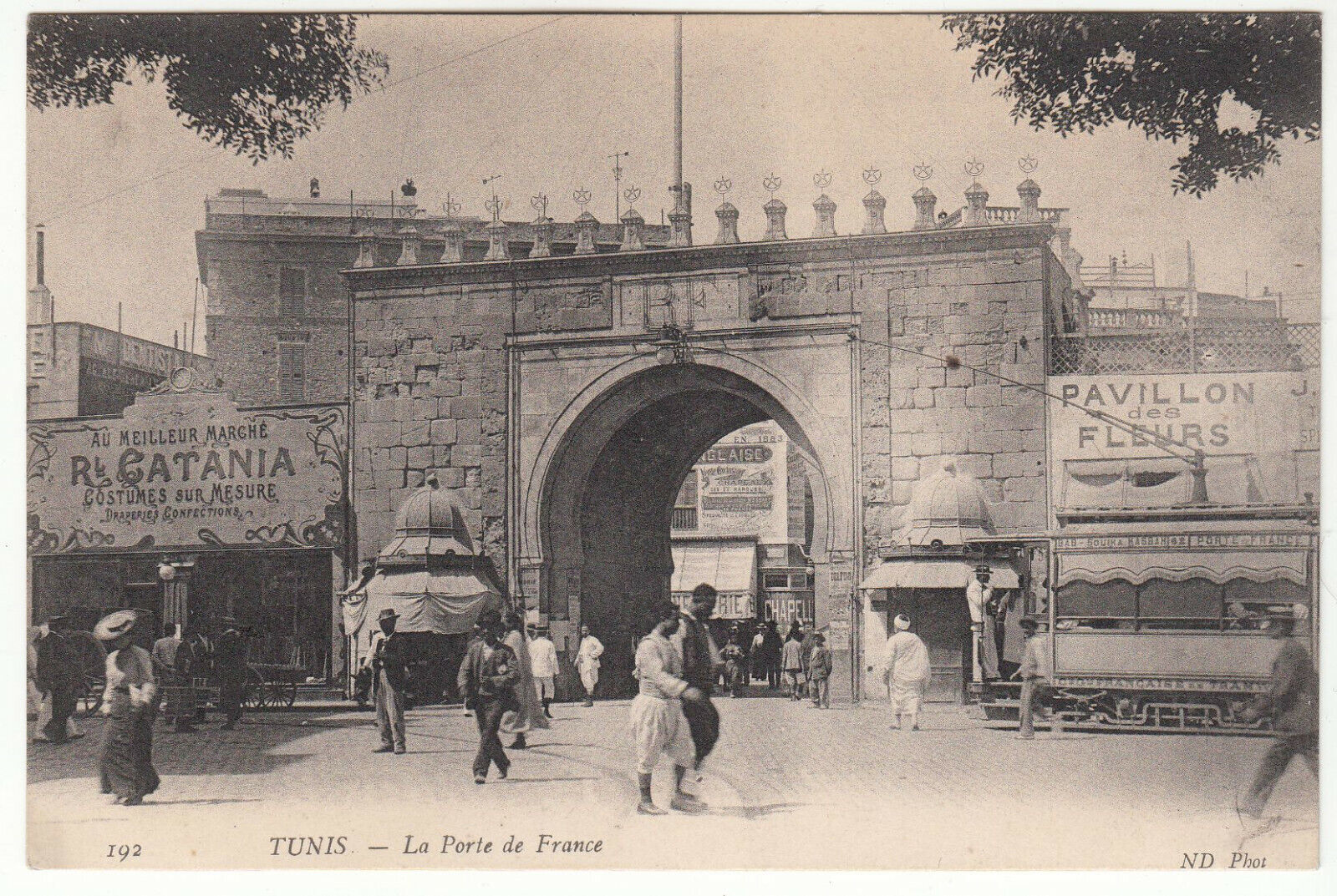 CARTE POSTALE TUNIS LA PORTE DE FRANCE 401944328034