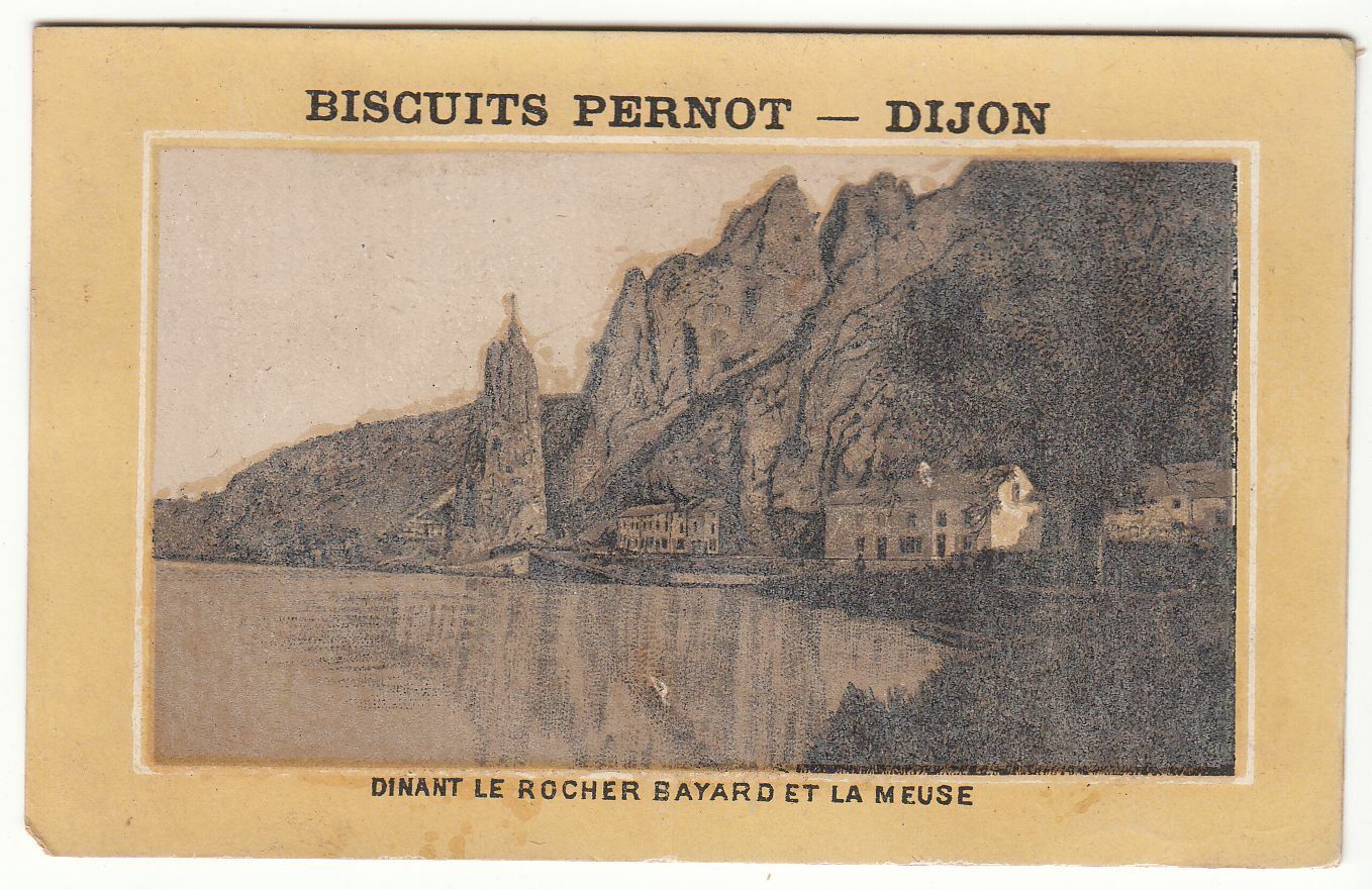 CHROMO BISCUITS PERNOT DIJON DINANT LE ROCHER BAYARD ET LA MEUSE 402005667004