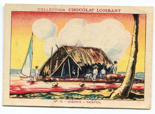 CHROMO CHOCOLAT LOMBART OCEANIE RAIATEA 110614482714