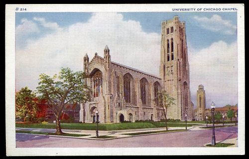 CP USA UNIVERSITY OF CHICAGO CHAPEL 110643731624