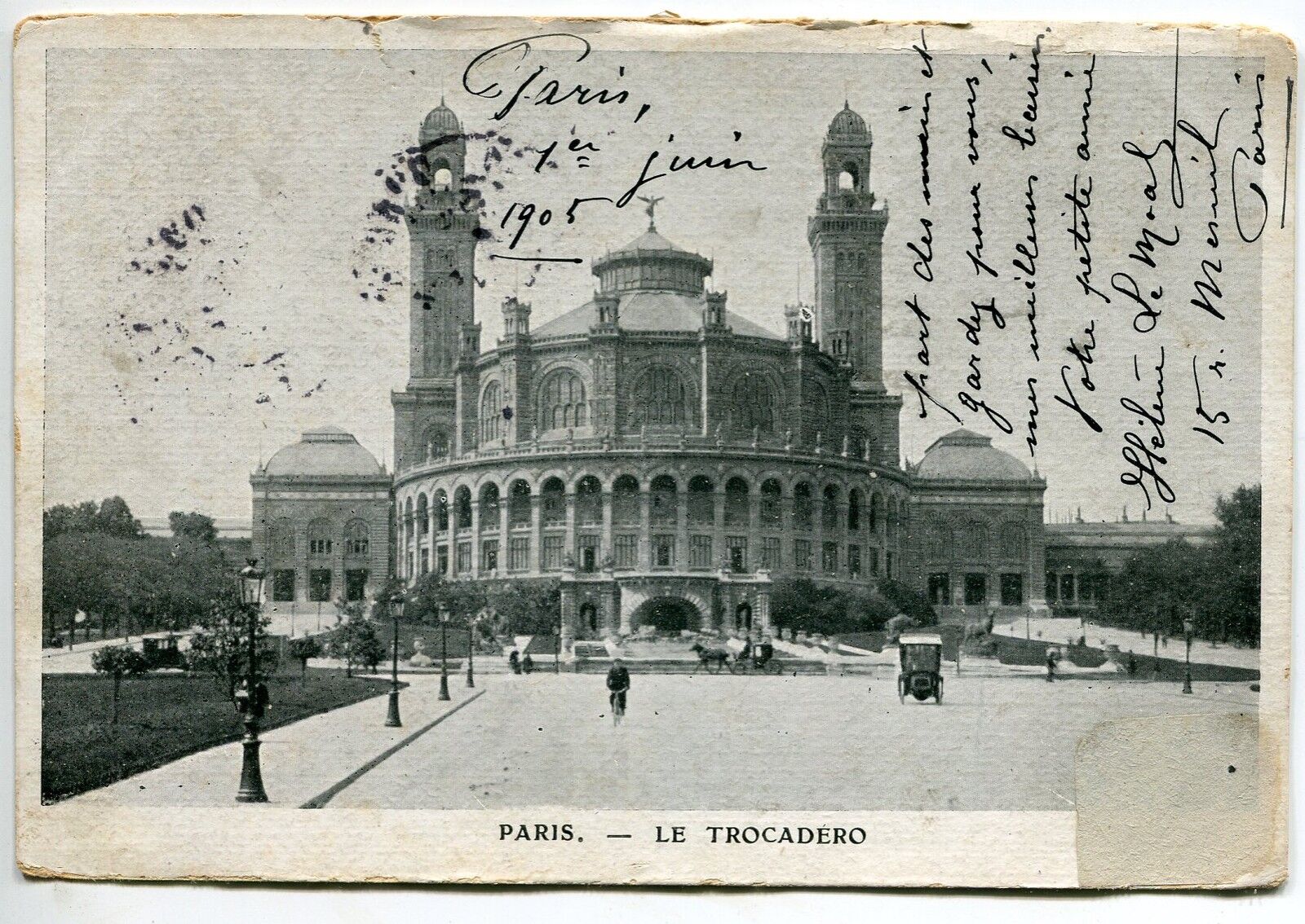 CPA PARIS LE TROCADERO 121076212254