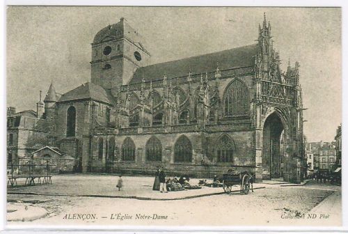 CPA REPRO ALENCON L EGLISE NOTRE DAME 110619287504