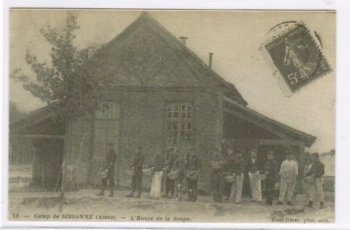 CPA REPRO CAMP DE SISSONNE HEURE DE LA SOUPE 110619908364