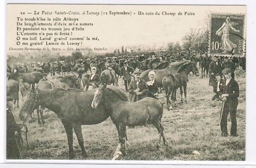 CPA REPRO LA FOIRE STE CROIX A LESSAY 110619293494