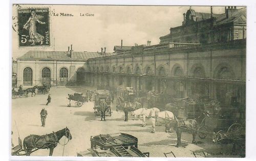 CPA REPRO LE MANS LA GARE 120655093054