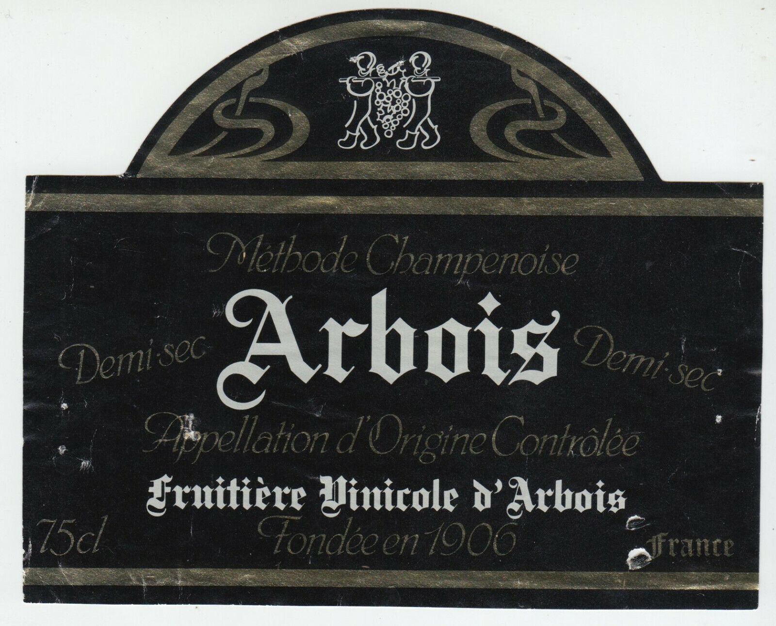 ETIQUETTE DE VIN ARBOIS METHODE CHAMPENOISE 402669072094