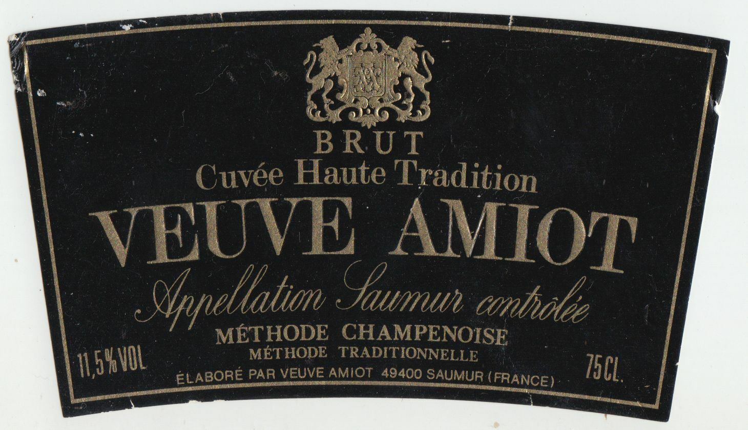 ETIQUETTE DE VIN SAUMUR VEUVE AMIOT 402631697854