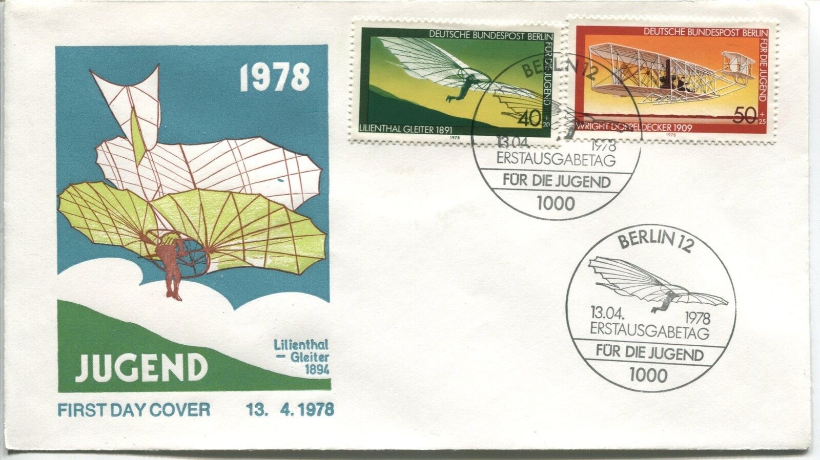 FDC BERLIN 13041978 THEME AVIATION 110839971834