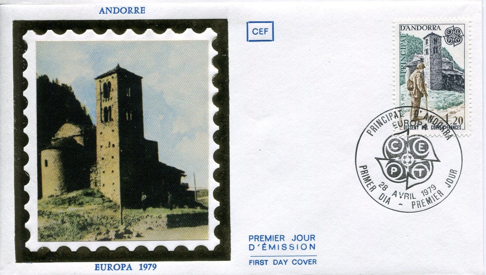 FDC PREMIER JOUR ANDORRE 1979 TIMBRE N 276 FACTEUR DES POSTES FRANCAISE 121462946684