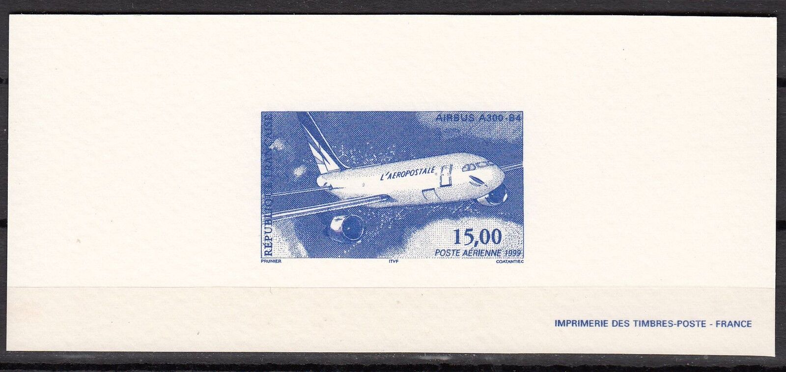 FRANCE GRAVURES DU TIMBRE PA N 63 AIRBUS A300 B4 121975596104