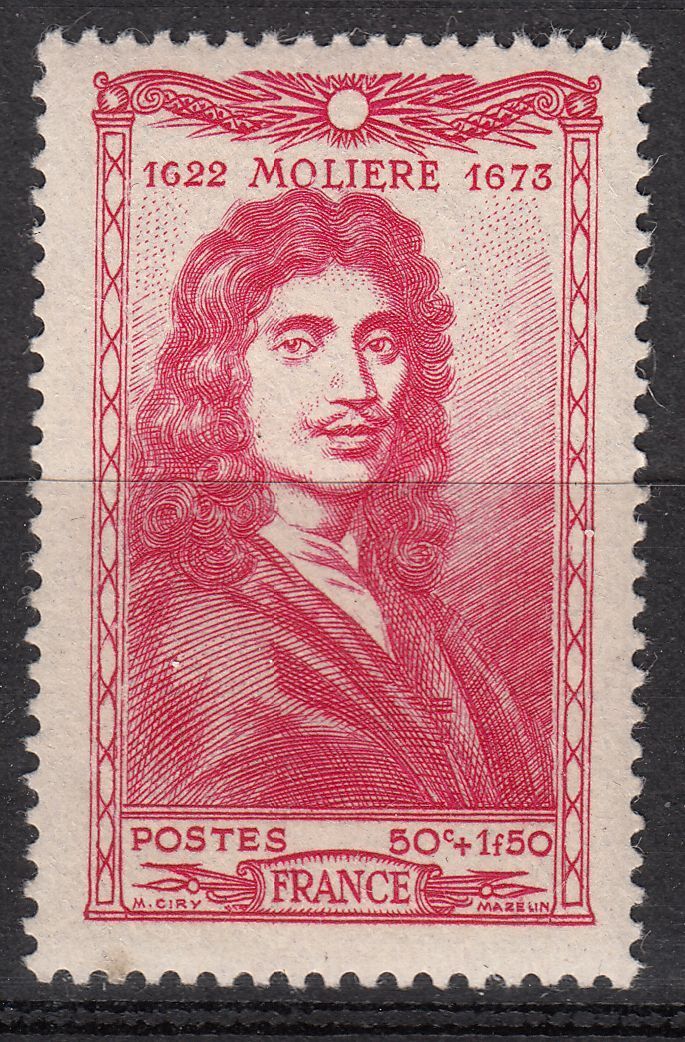 FRANCE TIMBRE N 612 JEAN BATISTE POQUELIN DIT MOLIERE 400620466944