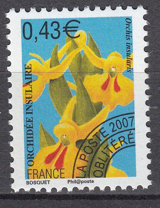 FRANCE TIMBRE NEUF PREOBLITERE N 252 FLEUR ORCHIDEE INSULAIRE 123590987364