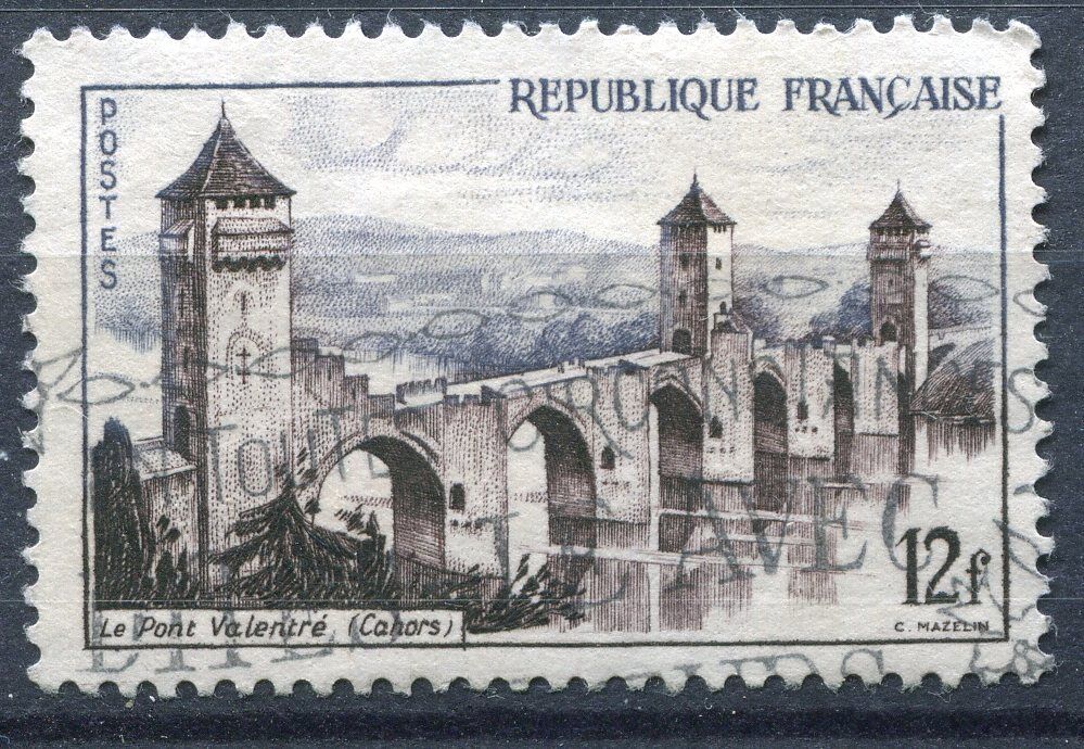 FRANCE TIMBRE OBL N 1039 PONT VALENTRE A CAHORS 120968929884