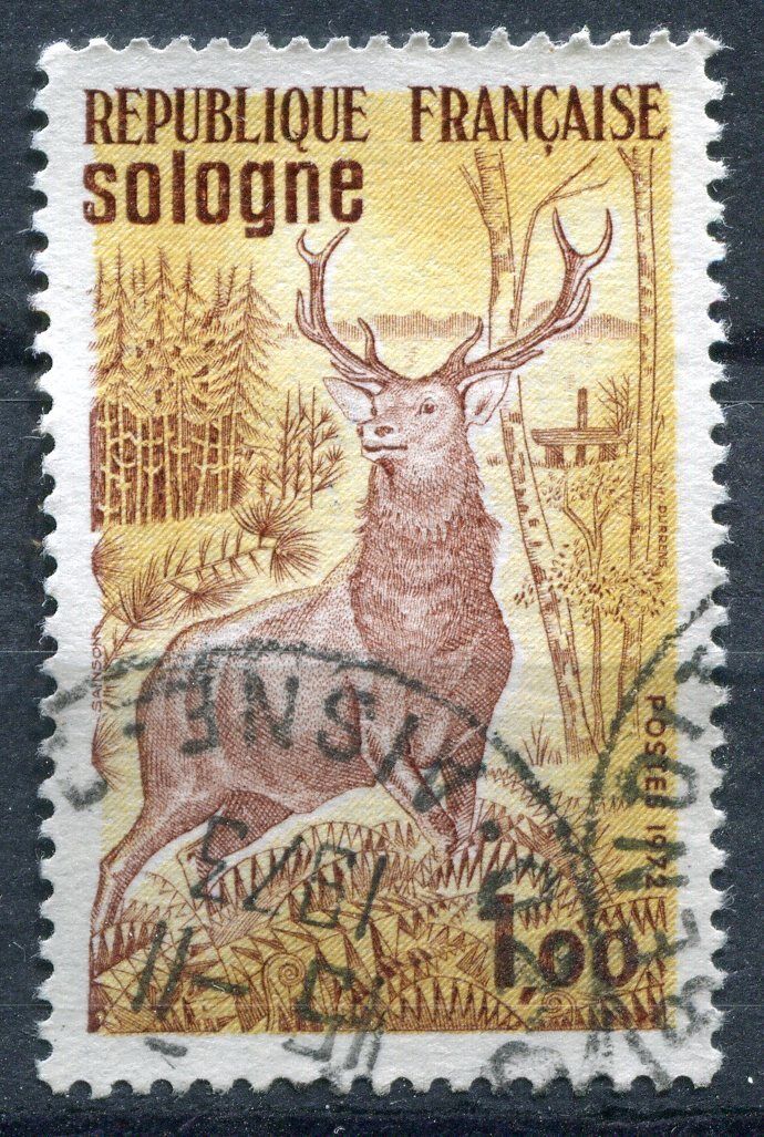 FRANCE TIMBRE OBL N 1725 SOLOGNE CERF 120969578064