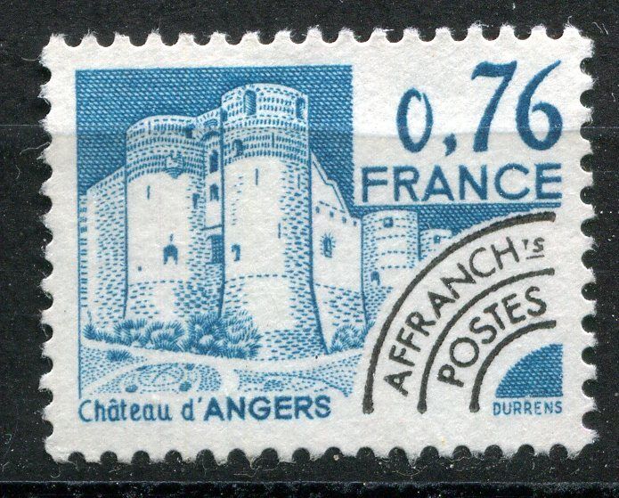 FRANCE TIMBRE PREOBLITERE N 166 OBL CHATEAU D ANGERS 400814031354