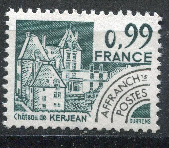 FRANCE TIMBRE PREOBLITERE N 167 OBL CHATEAU DE KERJEAN 121499321584