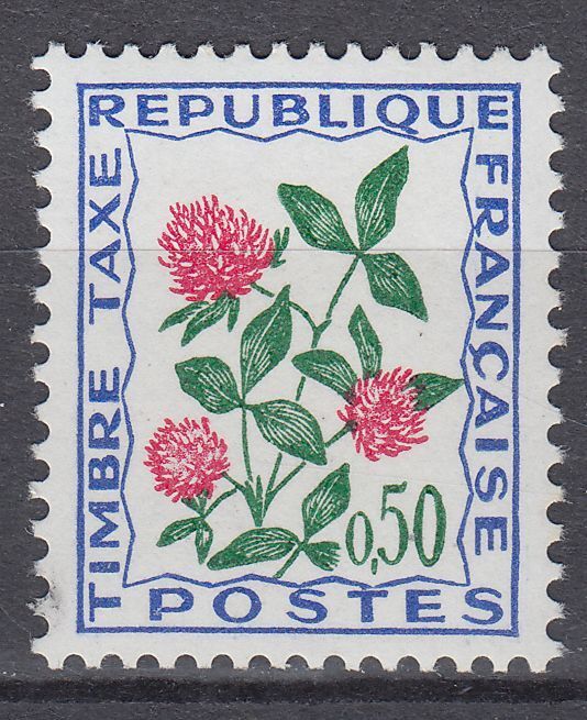 FRANCE TIMBRE TAXE NEUF N 101 fleurs des champs trefle 123544172174