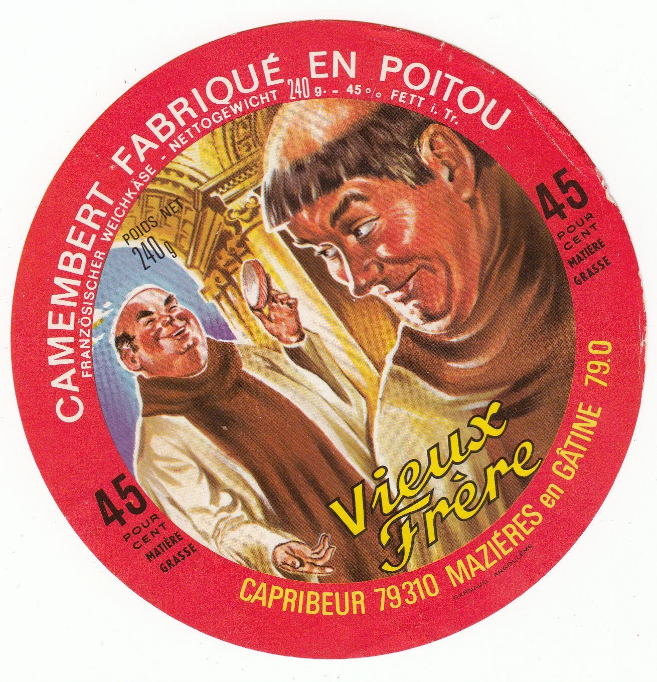 FROMAGE CAMEMBERT VIEUX FRERE MAZIERES EN GATINE 400927941594