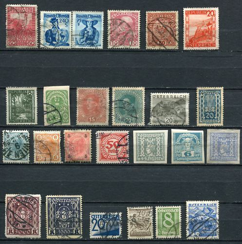 LOT DE 25 TIMBRES D AUTRICHE A ETUDIER 110631951144