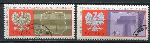 LOT TIMBRES POLSKA MILLENAIRE DE L ETAT 120671435764