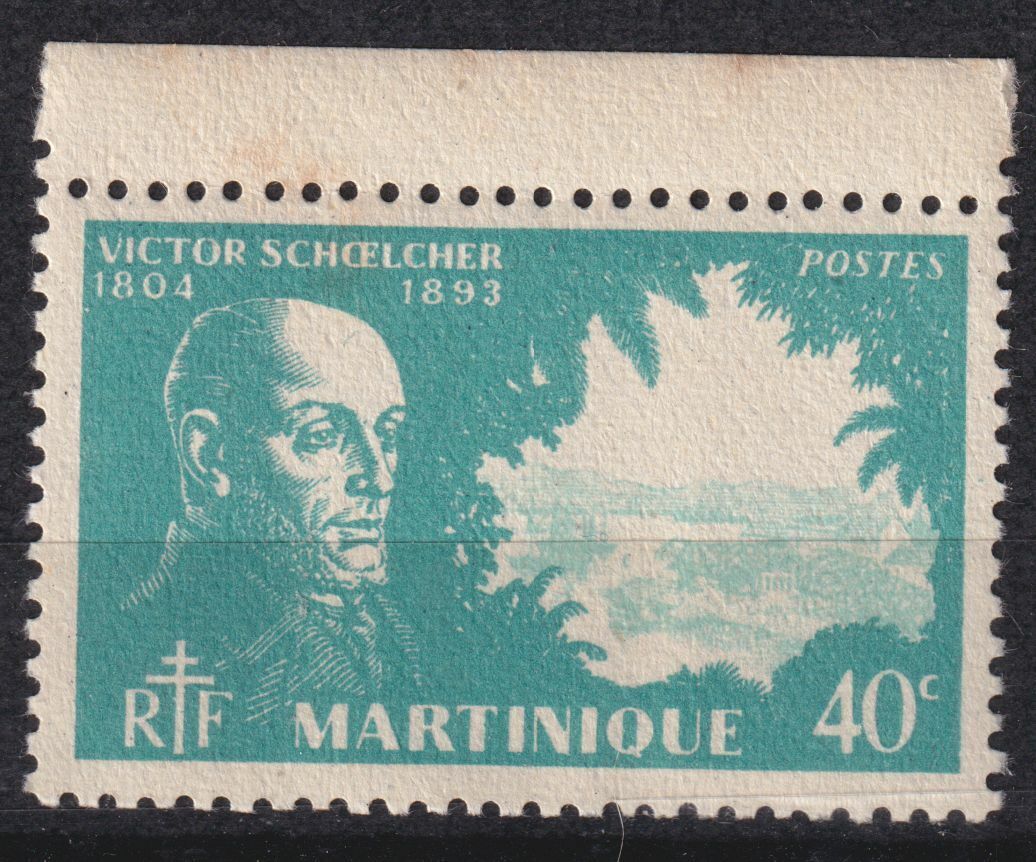 MARTINIQUE TIMBRE COLONIE FRANCE NEUF N 201 VICTOR SCHOELCHER ESCLAVAGE 402977779564