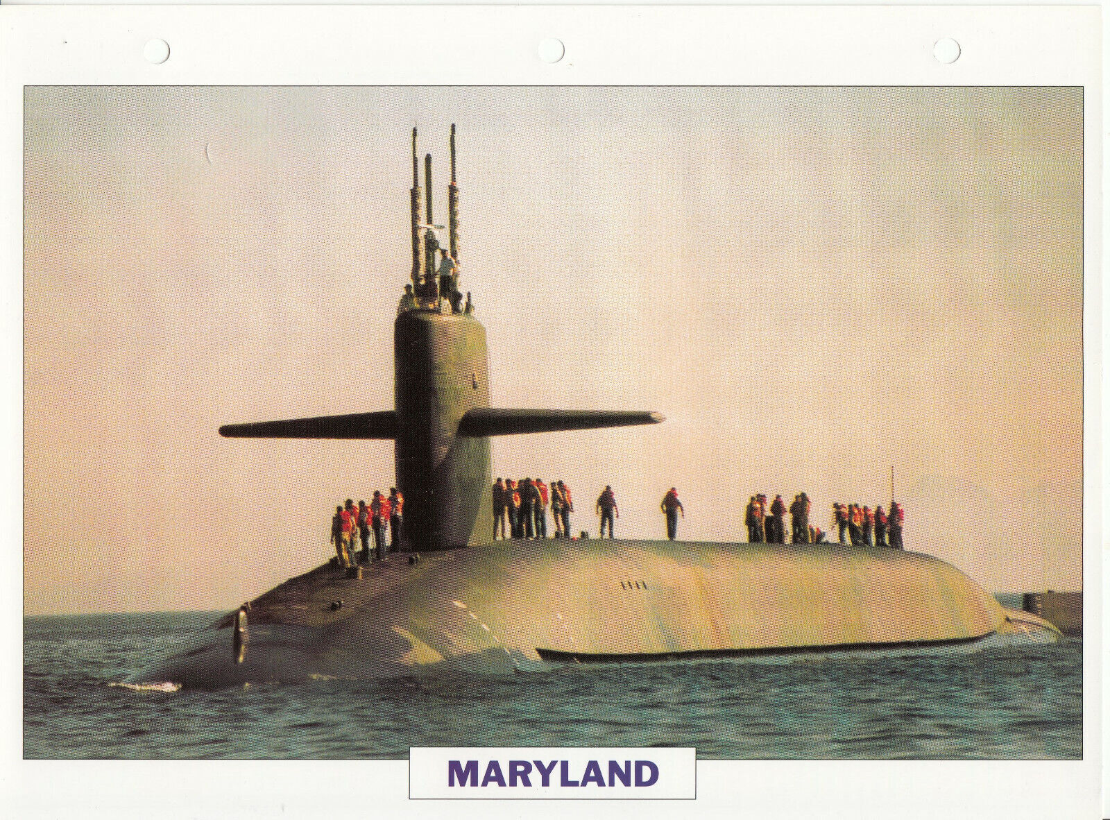 PHOTO BATEAU MILITAIRE SOUS MARIN MATYLAND USA 1991 401769293124